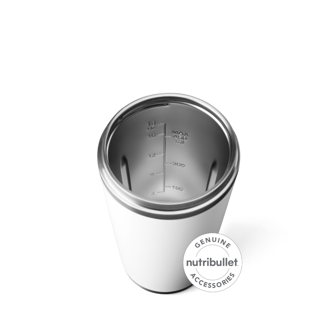 Nutribullet Flip 590ml Stainless Cup - White