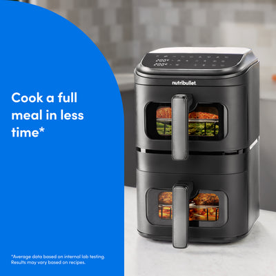 nutribullet CrispLite Dual Stack Air Fryer 9L