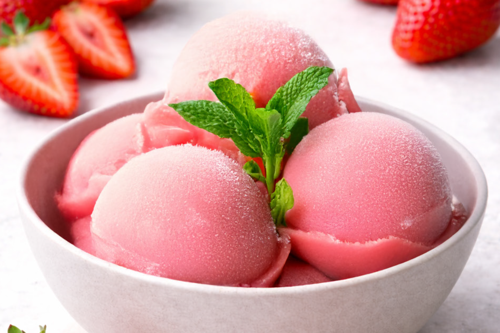 Spiked Strawberry Sorbet
