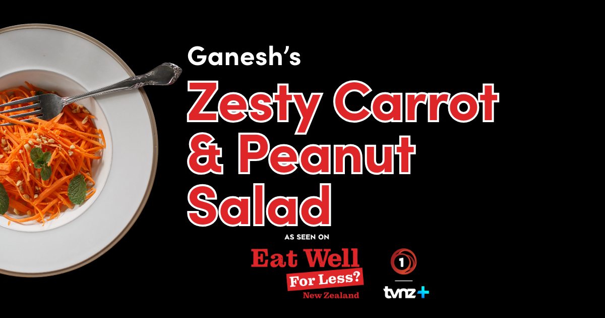 Ganesh’s Zesty Carrot & Peanut Salad