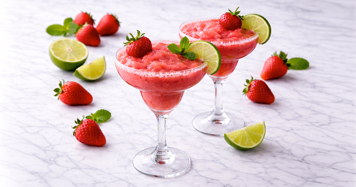 Frozen Strawberry Margarita Mocktail