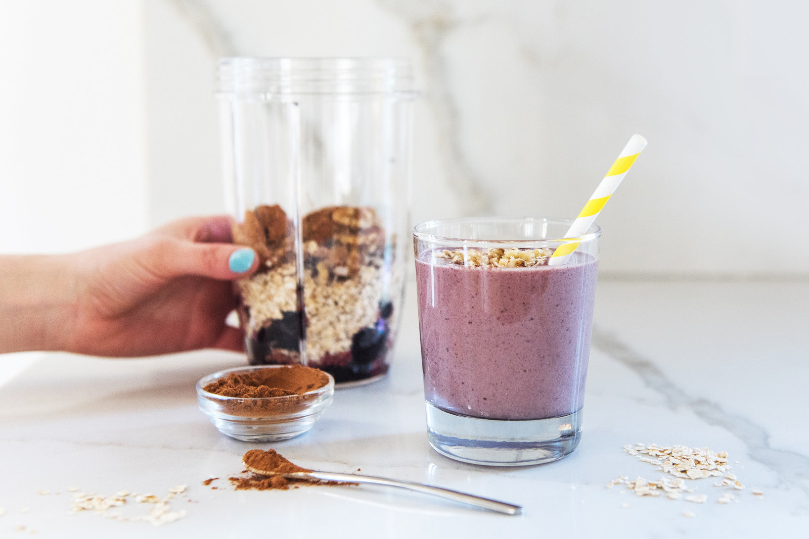 Cherry and Oats Bedtime Smoothie