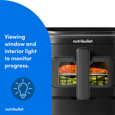 nutribullet CrispLite Dual Stack Air Fryer 9L
